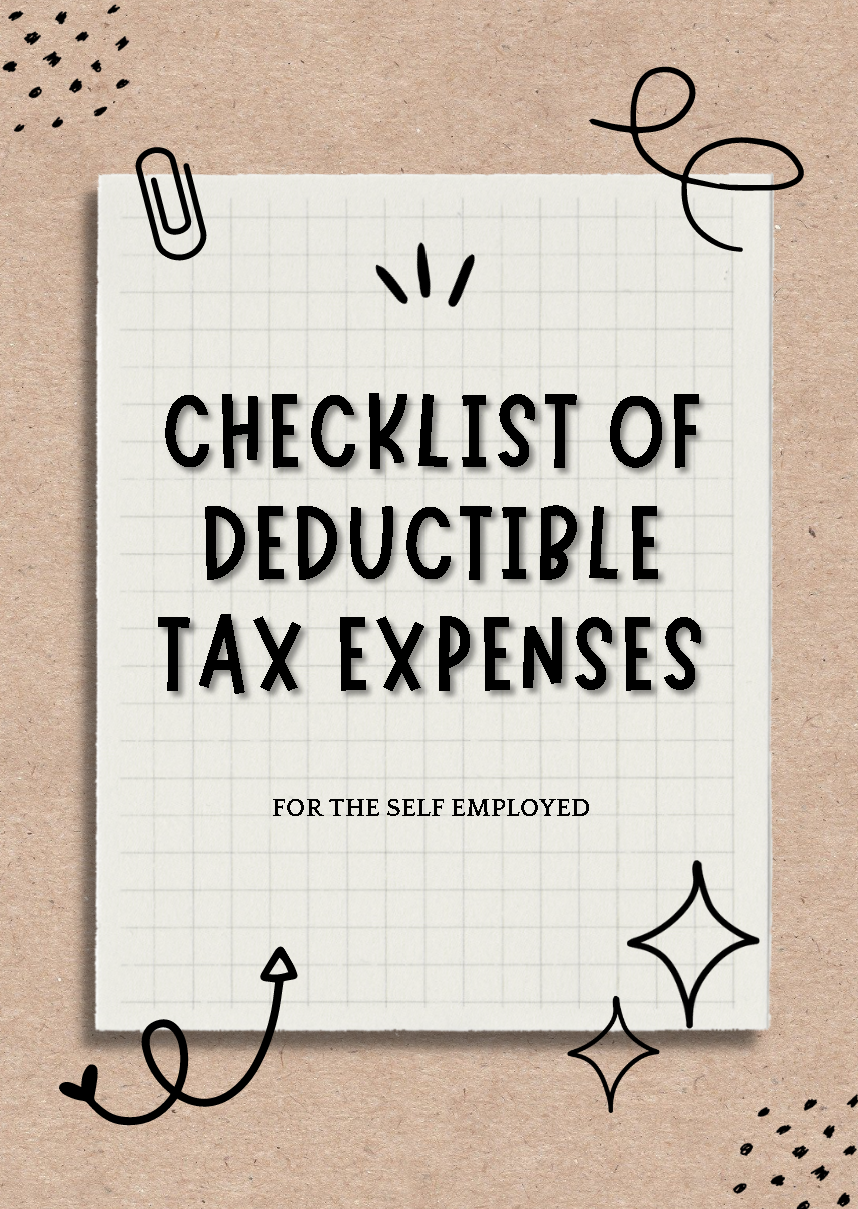 Checklist Of Deductible Tax Expenses (For the Self-Employed)